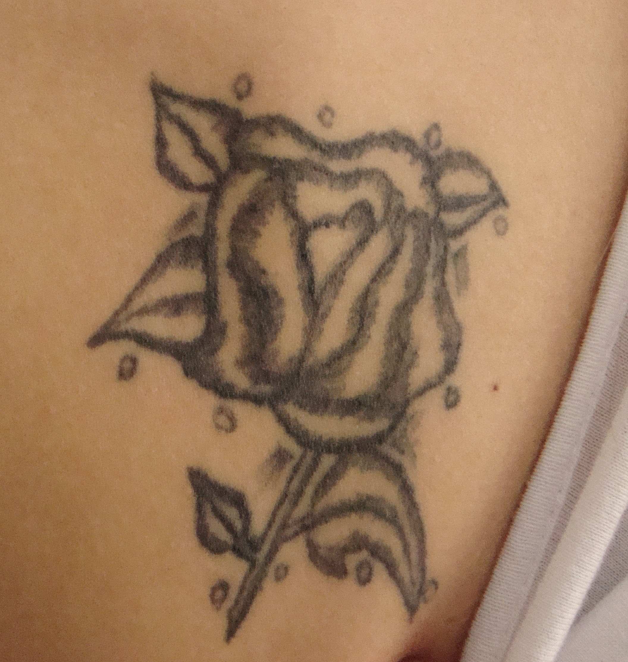Cover up rose Before After